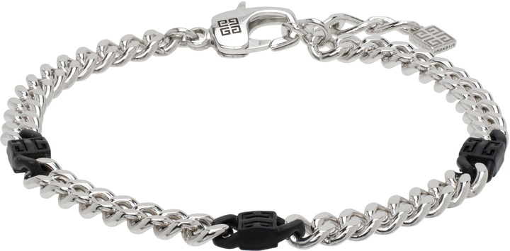 Photo: Givenchy Silver & Black 4G Bracelet