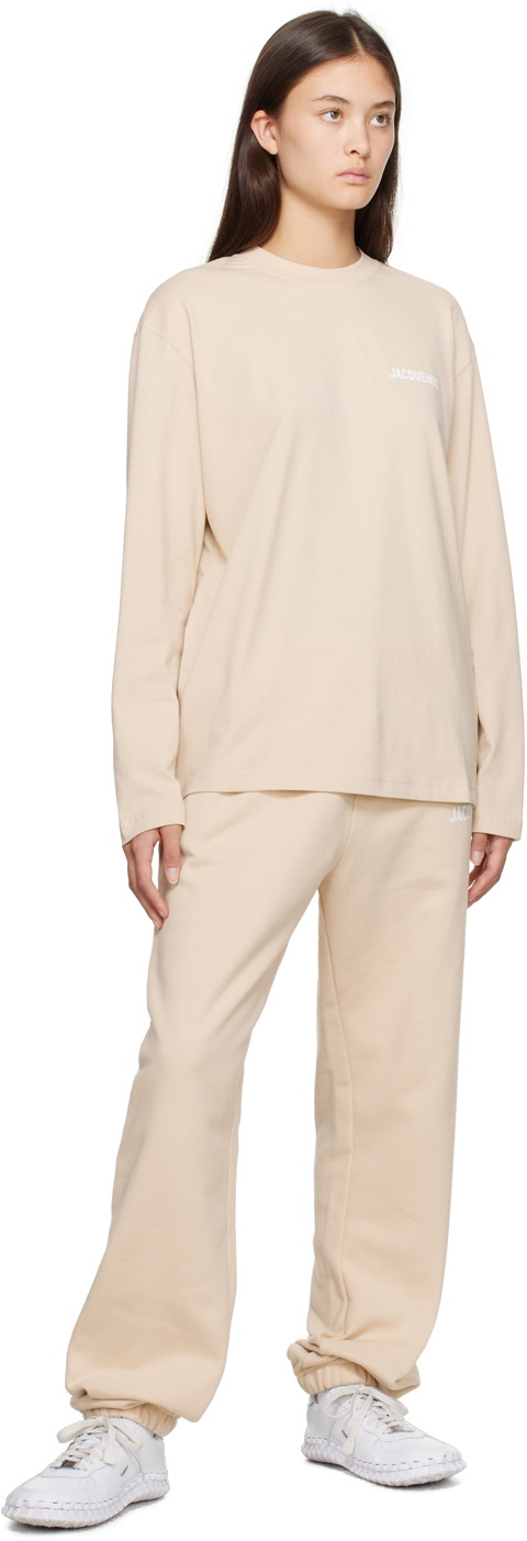 Jacquemus Beige Le Papier 'Le Jogging Jacquemus' Lounge Pants