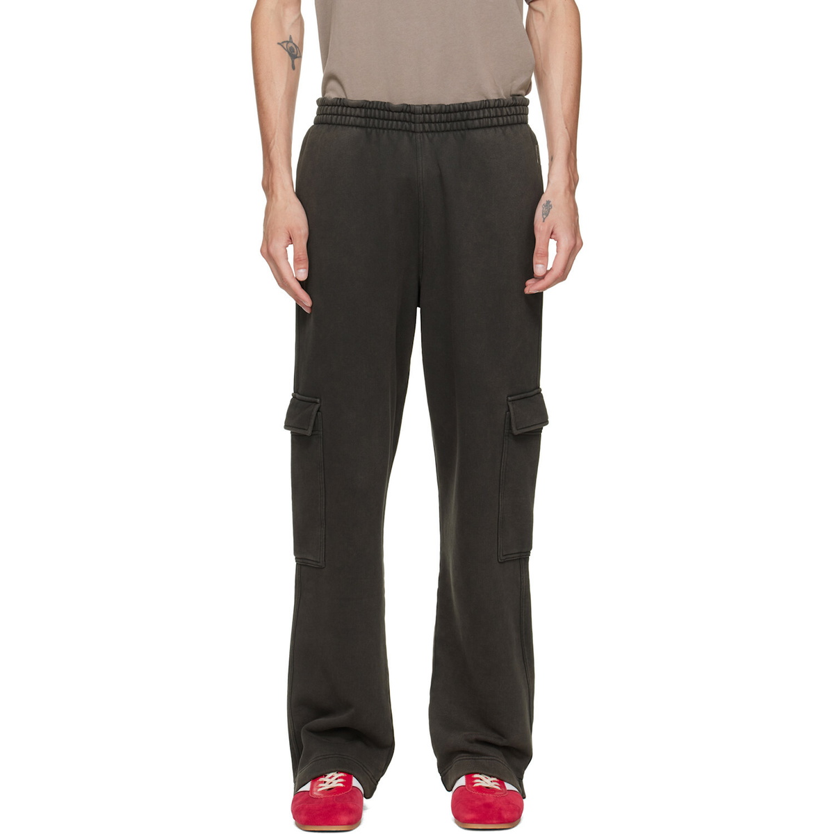Represent Brown Initial Cargo Sweatpants