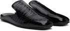 Bottega Veneta Black Roma Slippers