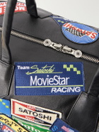 Satoshi Nakamoto - Codex Patch Weekender Embellished Leather Bag - Black
