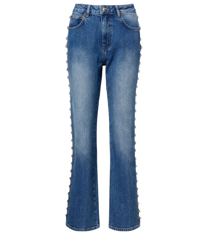 Photo: Simkhai Amelia studded straight jeans