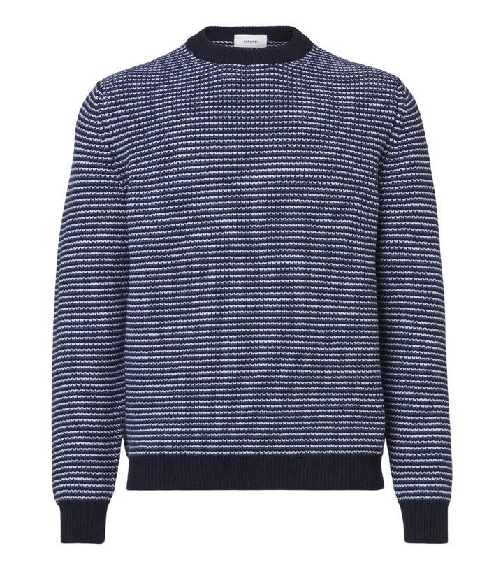 Photo: Lardini Striped wool and cashmere sweater