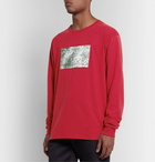 iggy - Printed Cotton-Blend Jersey T-Shirt - Red