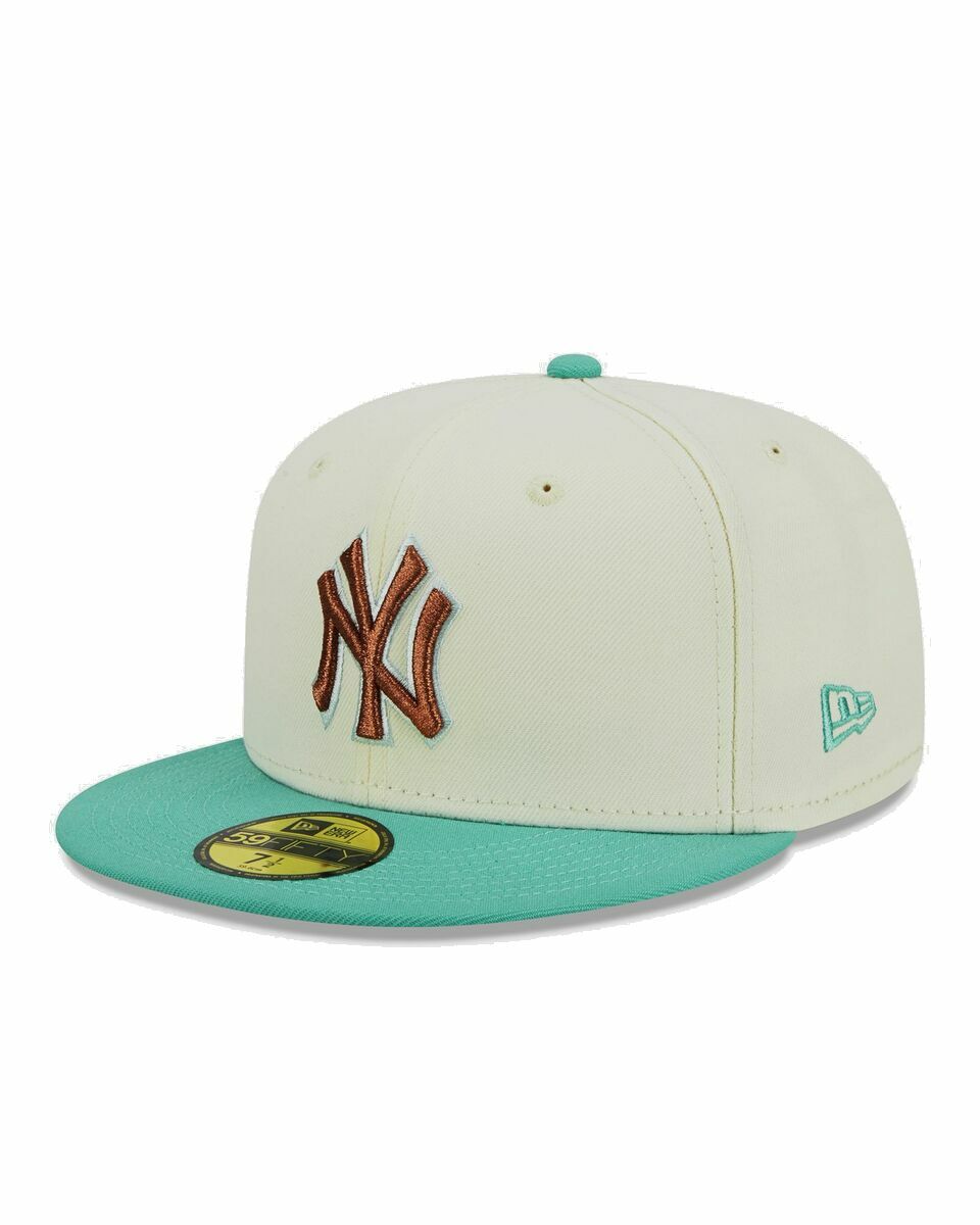 Photo: New Era New York Yankees City Icon 59 Fifty Fitted Cap Beige - Mens - Caps