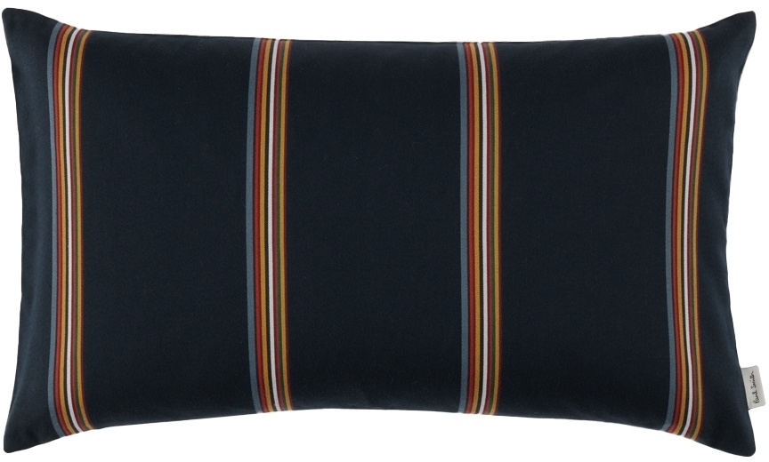 Photo: Paul Smith Navy Signature Stripe Bolster Cushion