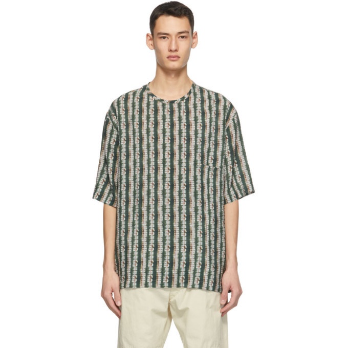 Photo: Lemaire Multicolor Silk Bamboo Print T-Shirt