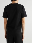 AMI PARIS - Logo-Print Cotton-Jersey T-Shirt - Black