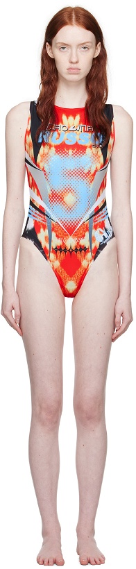 Photo: Paolina Russo Red Printed Swimsuit