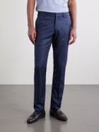 Brioni - Straight-Leg Wool Trousers - Blue