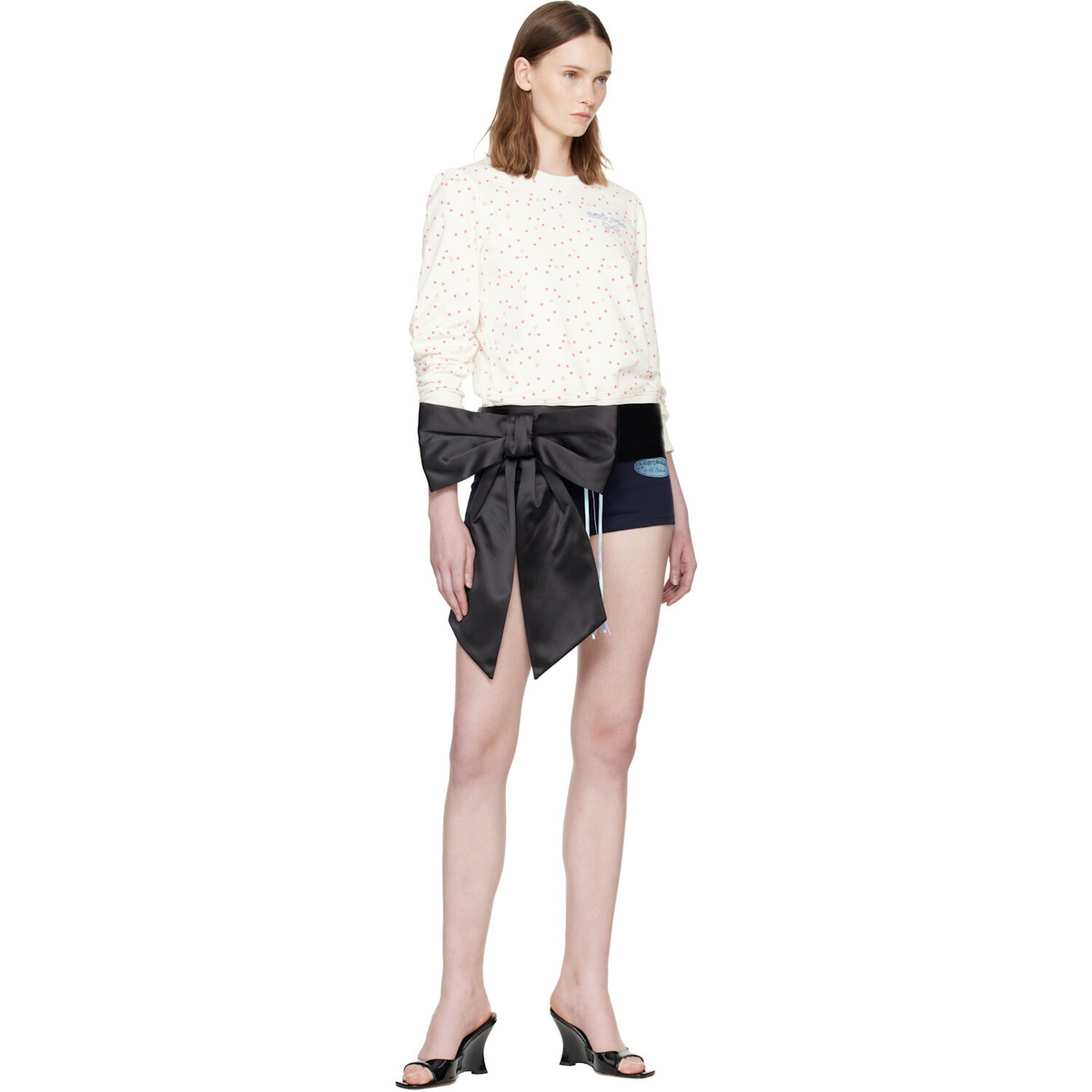 Sandy Liang Black 'Boy Scout' Waist Pouch