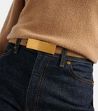 Khaite Berlin suede belt