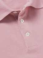 Brunello Cucinelli - Cotton-Piqué Polo Shirt - Pink