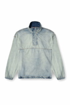 Diesel Denim pullover in light bicolour denim - T-Shirts - Unisex - Blue