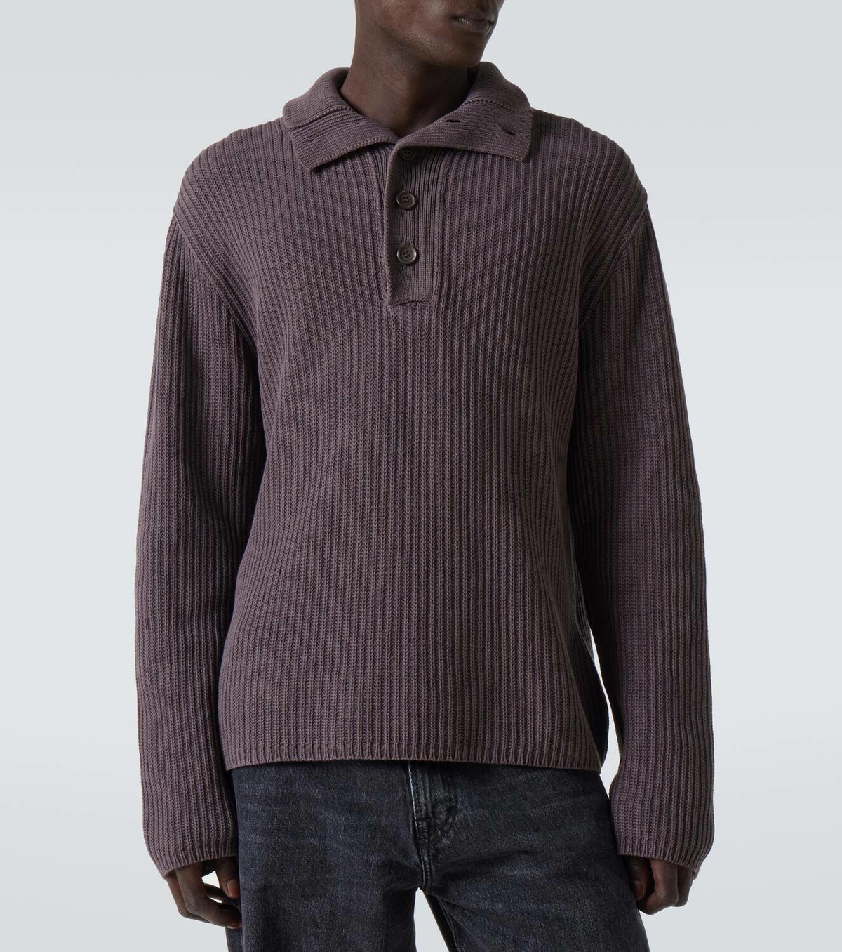 our legacy ニットポロ　navigatorpolo 46 Our Legacy Navigator cotton polo sweater Our Legacy