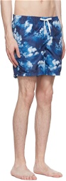 Bather Blue Polyester Swim Shorts
