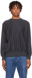 AURALEE Gray Cotton Sweatshirt