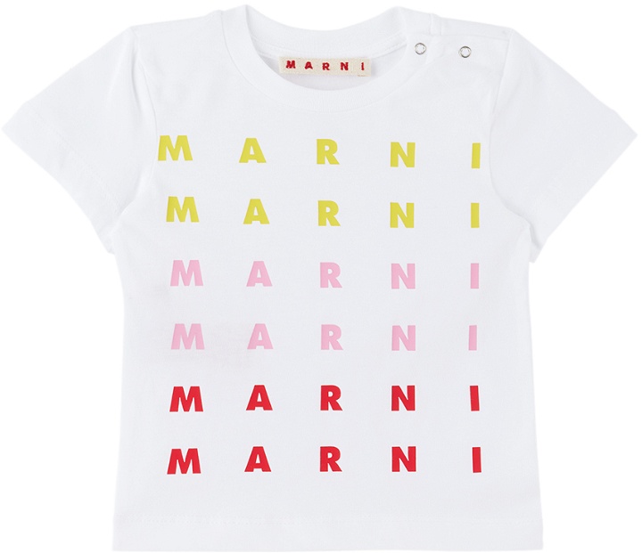 Photo: Marni Baby White Printed T-Shirt