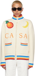 Casablanca Off-White Casa Club Sweater