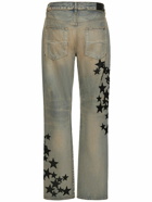 AMIRI - Leather Star Straight Jeans