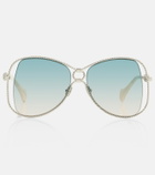 Aquazzura Malibu oversized sunglasses