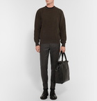 Balenciaga - Distressed Wool and Cotton-Blend Sweater - Men - Green