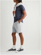 Handvaerk - Varsity Straight-Leg Cotton-Jersey Drawstring Shorts - Gray