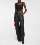 Staud - Kai halterneck cotton crop top