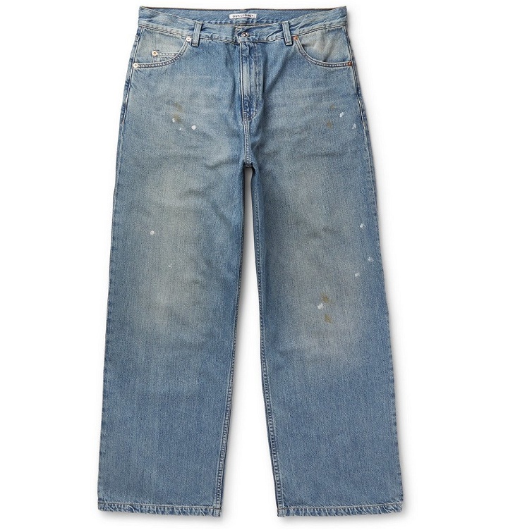Photo: Our Legacy - Vast Wide-Leg Distressed Denim Jeans - Men - Blue