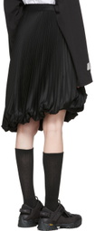 We11done Black Wool & Polyester Mini Skirt