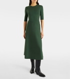 Gabriela Hearst Seymore wool, cashmere, and silk midi dress