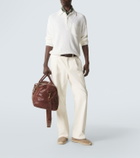 Ralph Lauren Purple Label Silk and linen polo sweater