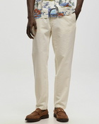 Edmmond Studios Murano Seersucker Pants Beige - Mens - Casual Pants