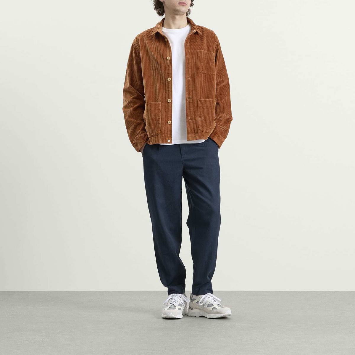 Folk Men's Assembly Jacket in Clay Chunky Cord