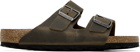 Birkenstock Brown Regular Arizona Soft Footbed Sandals