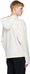 Jil Sander Off-White Cotton Hoodie