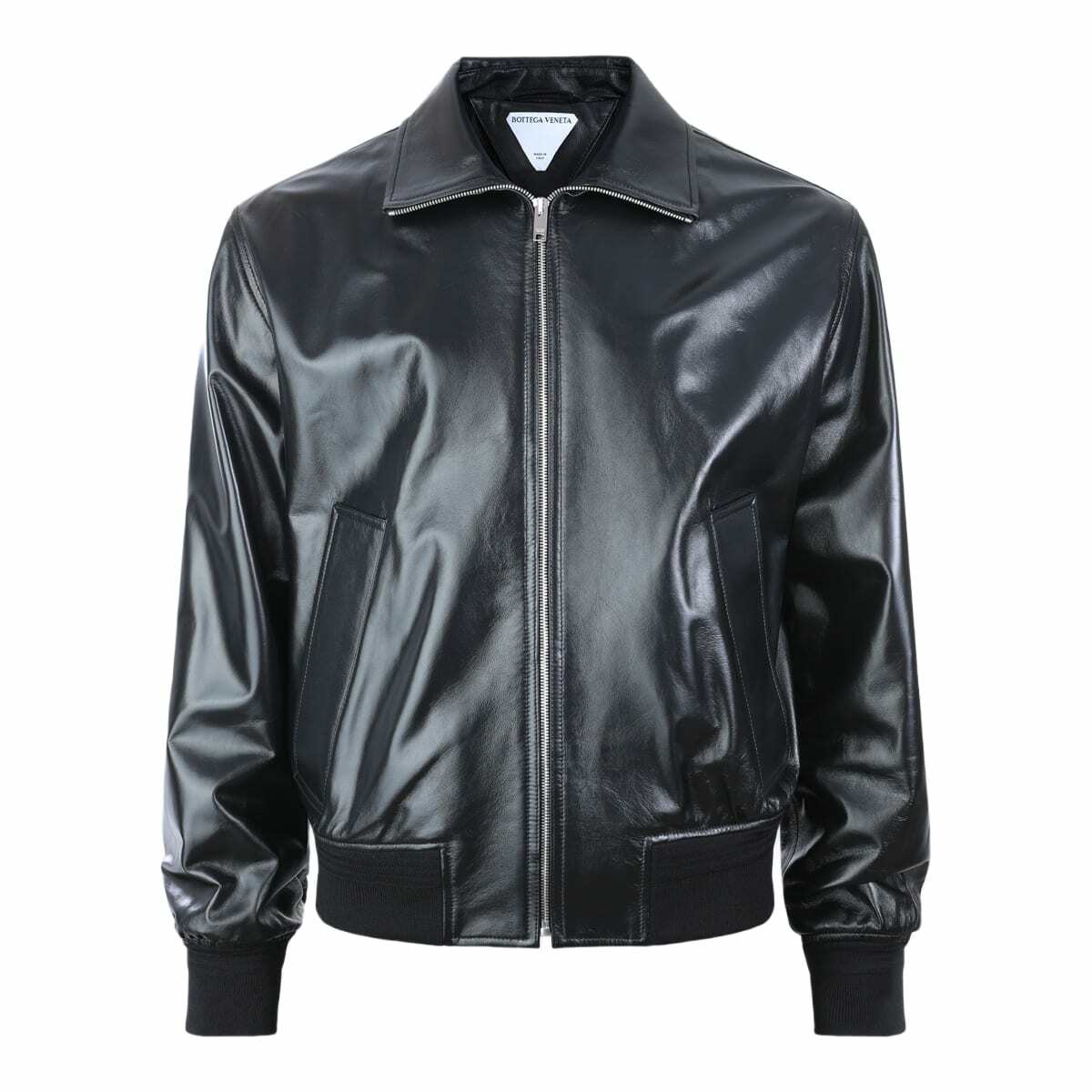 Bottega Veneta - Intrecciato Leather Blouson Jacket - Brown