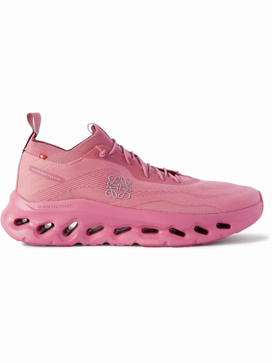 Photo: LOEWE - On Cloudtilt Stretch-Knit Sneakers - Pink