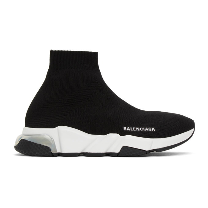 Photo: Balenciaga Black Clear Sole Speed Sneakers