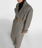 Balmain Monogram jacquard trench coat