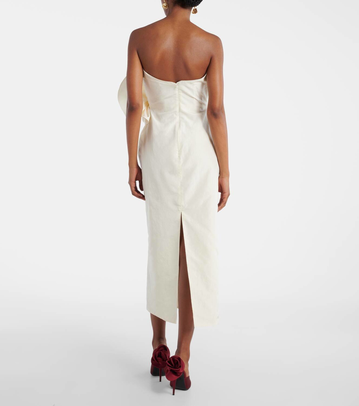 Magda Butrym Floral-appliqué corset dress