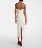 Magda Butrym Floral-appliqué corset dress
