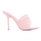 Alexander Wang Pink Velour Sienna Mules