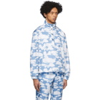 Phlemuns Blue and White Cloud Anorak Jacket