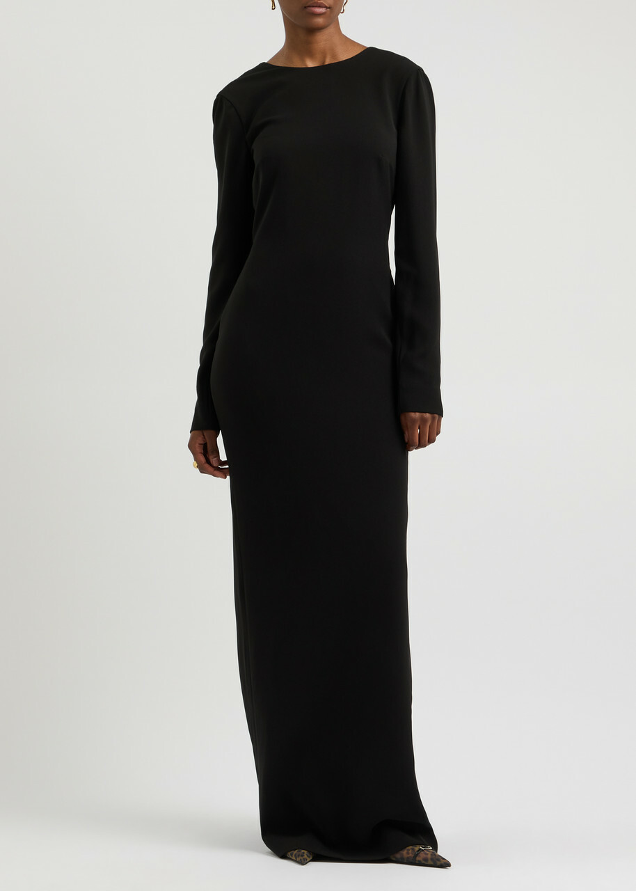 16 Arlington Christabel Open-back Gown Black