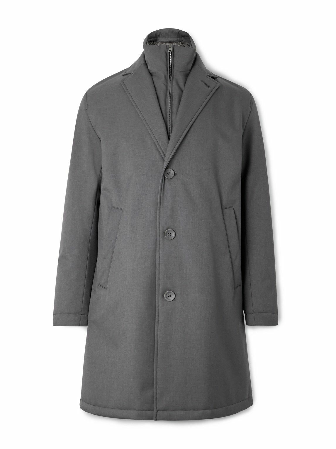 Herno - Shell Coat With Detachable Gilet - Gray