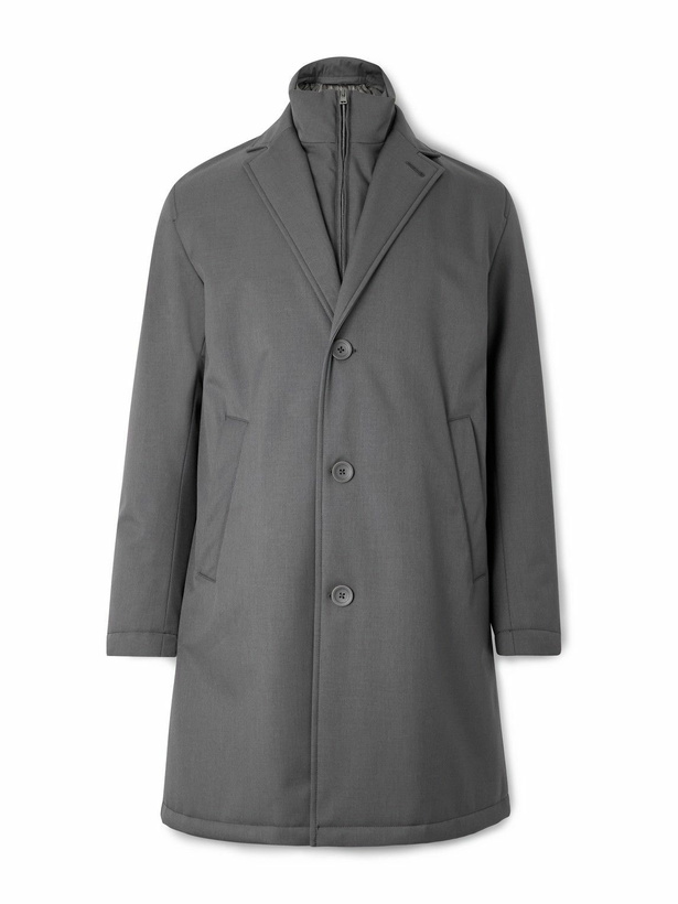 Photo: Herno - Shell Coat With Detachable Gilet - Gray
