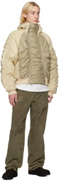 Thug Club Beige Double Flying Bio Bomber Jacket