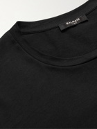 Balmain - Logo-Print Cotton-Jersey T-Shirt - Black