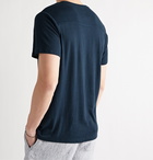 Onia - Elliot Linen-Blend Henley T-Shirt - Blue